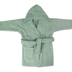 MamaLoes Badstof Stone Green 1-2jr Badjas< Badcapes En Badjassen