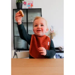 MamaLoes Badstof Zand Slab< Slabbetjes
