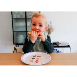 MamaLoes Badstof Zand Slab< Slabbetjes