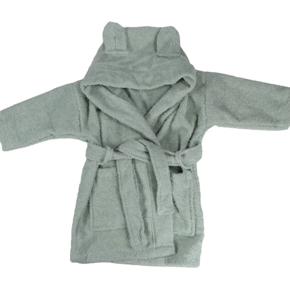 Beer Badstof Stone Green 1-2jr Kinder Badjas|MamaLoes Best
