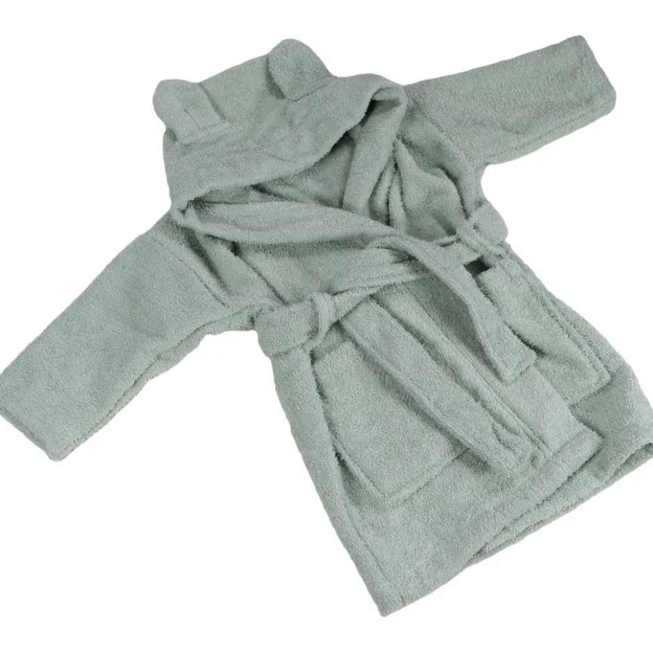 Beer Badstof Stone Green 1-2jr Kinder Badjas|MamaLoes Best