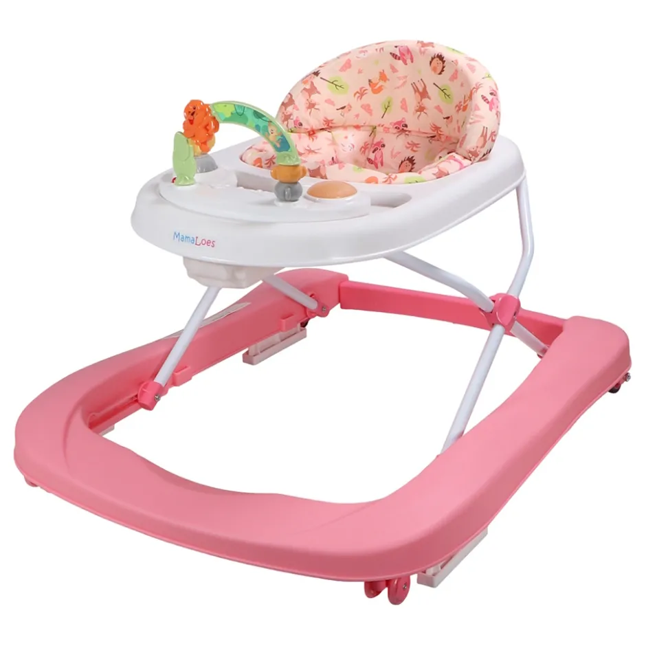 MamaLoes Evi Roze Loopstoel< Loopstoelen