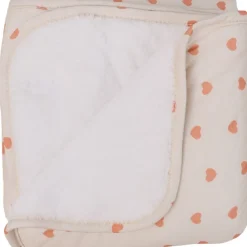 MamaLoes Hartjes Fleece 70x90cm Babydeken< Baby Beddengoed