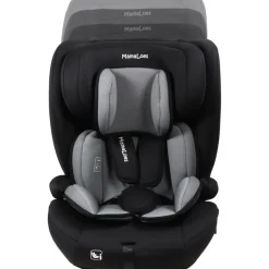 MamaLoes Mick Zwart/Grijs Isofix 76-150 cm i-Size Autostoel< Autostoel