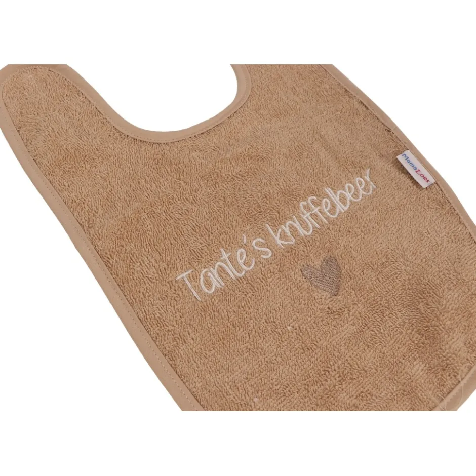 MamaLoes Nougat ''Tante's Knuffelbeer'' Tekst Slab< Slabbetjes