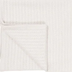 Off-white 100x150cm Knitted Ledikantdeken|MamaLoes Best