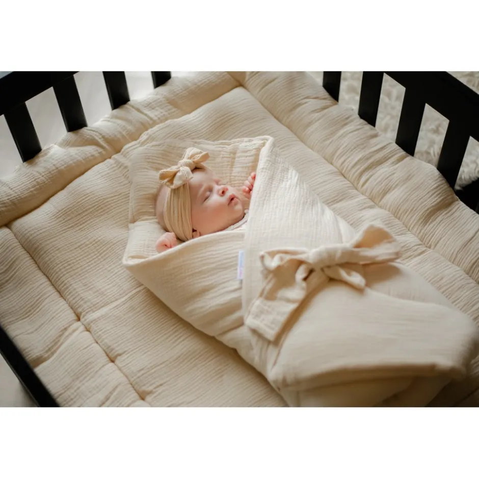 MamaLoes Soft Cotton Ecru 80 x 100 cm Boxkleed< Boxkleden