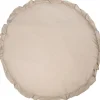 Soft Cotton Ruffle Ecru 90 cm Rond Boxkleed|MamaLoes Online