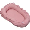 Soft Cotton Ruffle Licht Roze Babynest|MamaLoes Hot