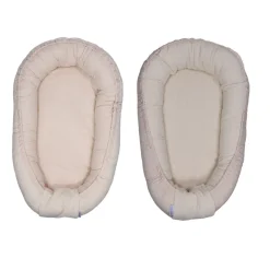 Teddy Boucle Naturel Omkeerbaar Babynest|MamaLoes Hot