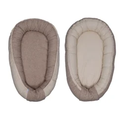 MamaLoes Teddy Boucle Nougat Omkeerbaar Babynest< Babynestjes