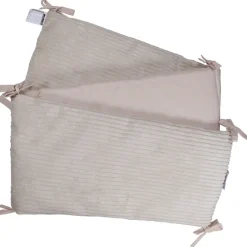 Velours Rib Beige 30 x 180 cm Bedbumper|MamaLoes