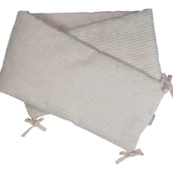 Velours Rib Beige 30 x 180 cm Bedbumper|MamaLoes
