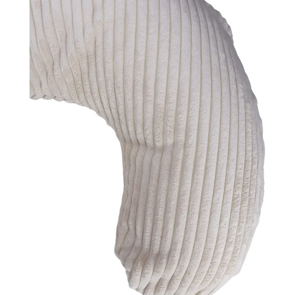 MamaLoes Velours Rib Beige Medium Voedingskussen< Voedingskussens