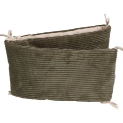 MamaLoes Velours Rib Groen 30 x 180 cm Bedbumper< Bedbumper