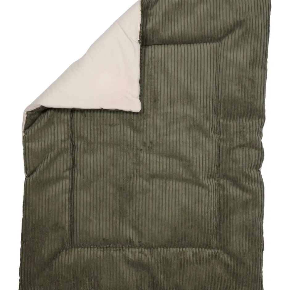 Velours Rib Groen 80 x 100 cm Omkeerbaar Boxkleed|MamaLoes Best