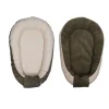 MamaLoes Velours Rib Groen Omkeerbaar Babynest< Babynestjes