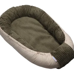 MamaLoes Velours Rib Groen Omkeerbaar Babynest< Babynestjes