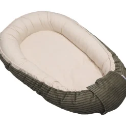 MamaLoes Velours Rib Groen Omkeerbaar Babynest< Babynestjes