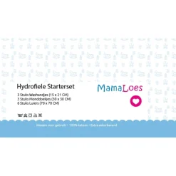 MamaLoes Wit Hydrofiel Starterset< Hydrofiele Doeken