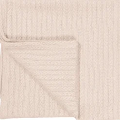 MamaLoes Zand 100x150cm Knitted Ledikantdeken< Baby Beddengoed