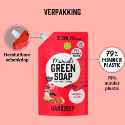 Marcel's Green Soap Argan & Oudh Handzeep Navulling< Handzeep Navulling|Handzeep