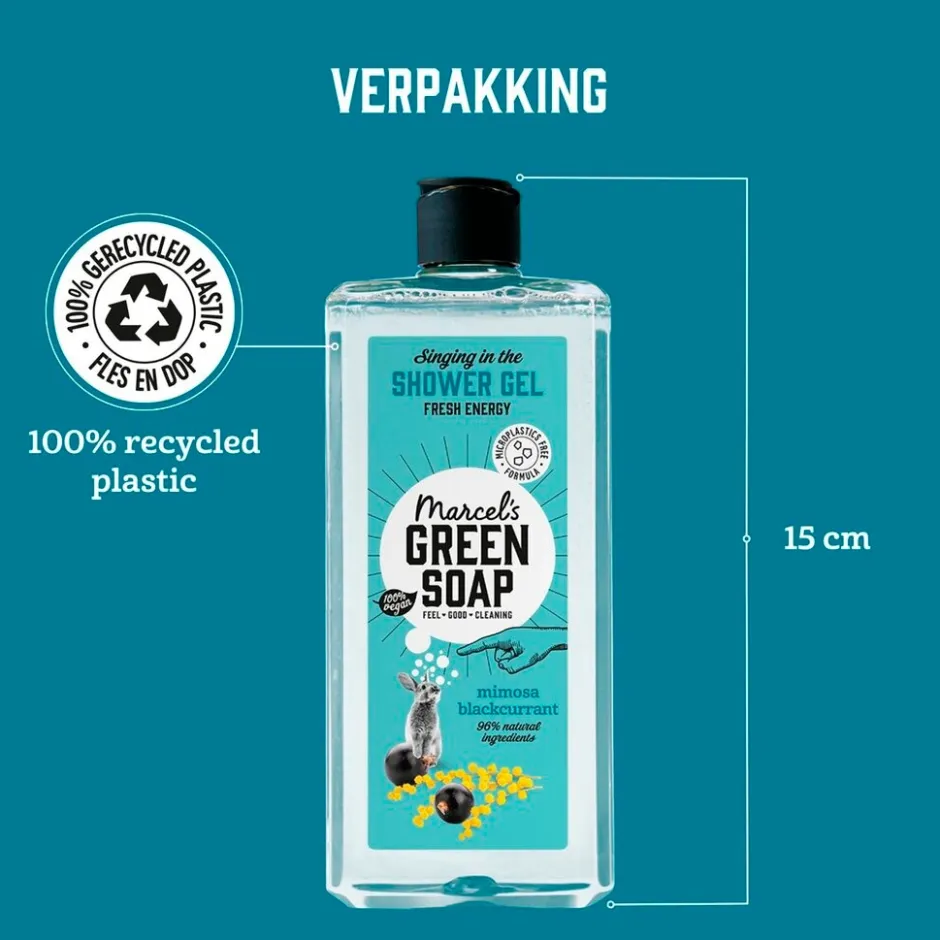 Marcel's Green Soap Marcel’s Green Soap Mimosa & Blackcurrant Shower Gel< Douchegel