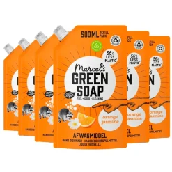 Orange & Jasmine Afwasmiddel Navulling|Marcel's Green Soap New