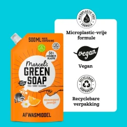 Orange & Jasmine Afwasmiddel Navulling|Marcel's Green Soap New