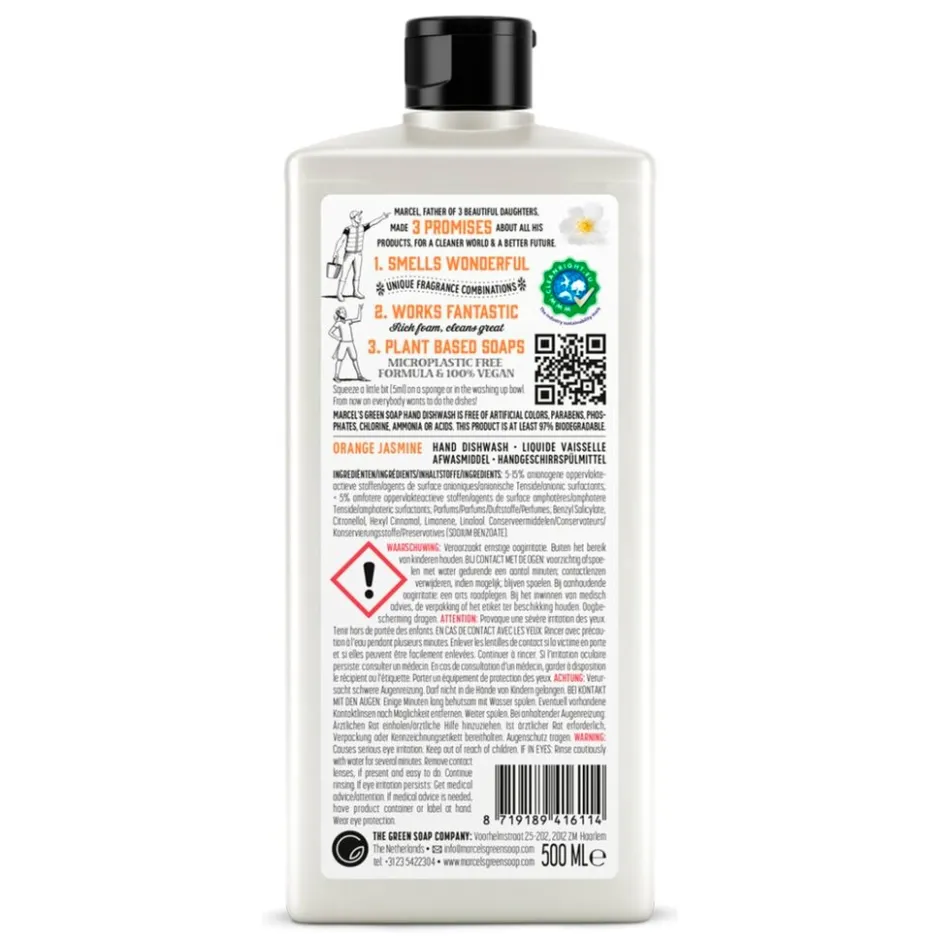 Orange & Jasmine Afwasmiddel|Marcel's Green Soap Discount