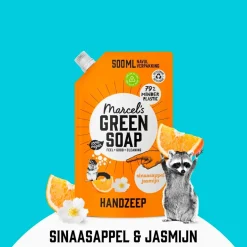 Sinaasappel & Jasmijn Handzeep Navulling|Marcel's Green Soap Online