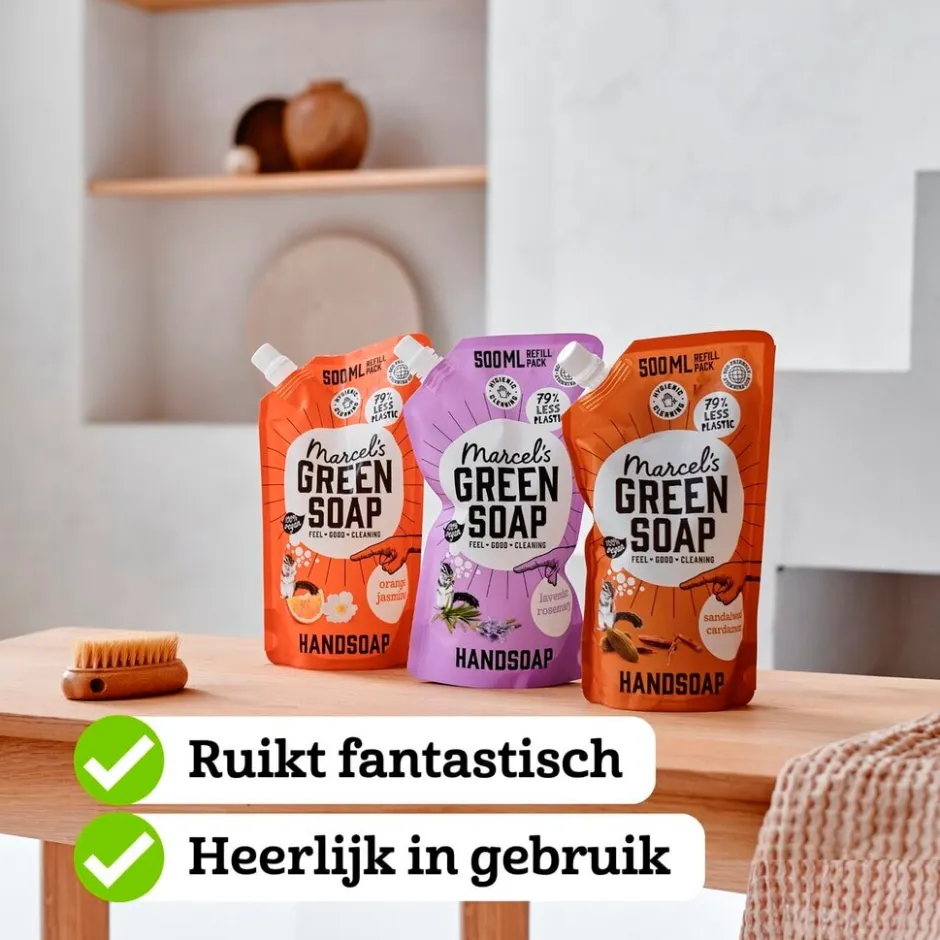 Sinaasappel & Jasmijn Handzeep Navulling|Marcel's Green Soap Online