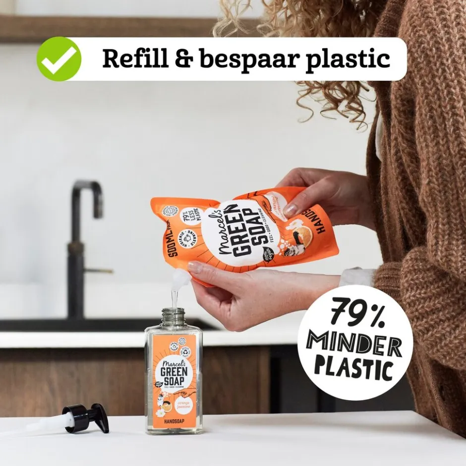Sinaasappel & Jasmijn Handzeep Navulling|Marcel's Green Soap Online