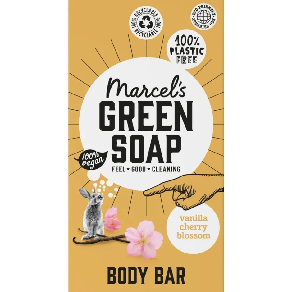Vanilla & Cherry Blossom Shower Bar|Marcel's Green Soap Hot