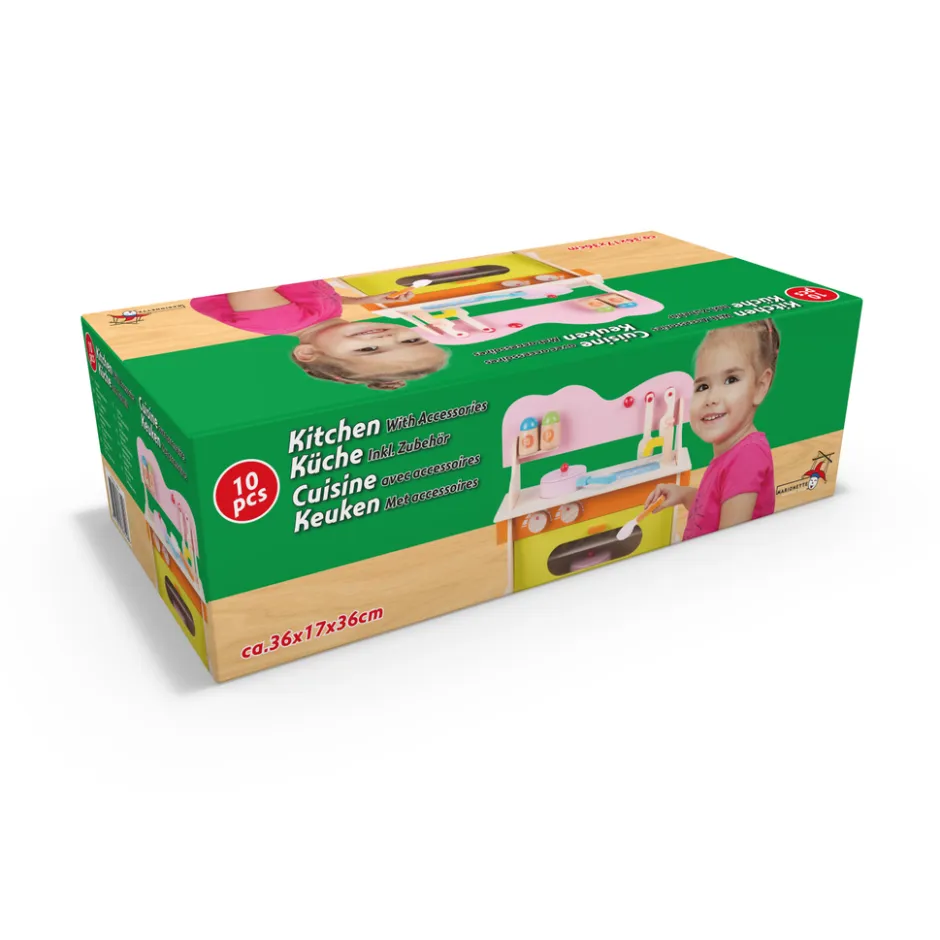 Marionette Wooden Toys Speelkeuken MEMSP6580/0033< Houten Keukens En Winkels