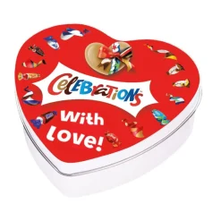 Celebrations Mars geschenkdoos hartje "with love!" chocolademix< Chocolade