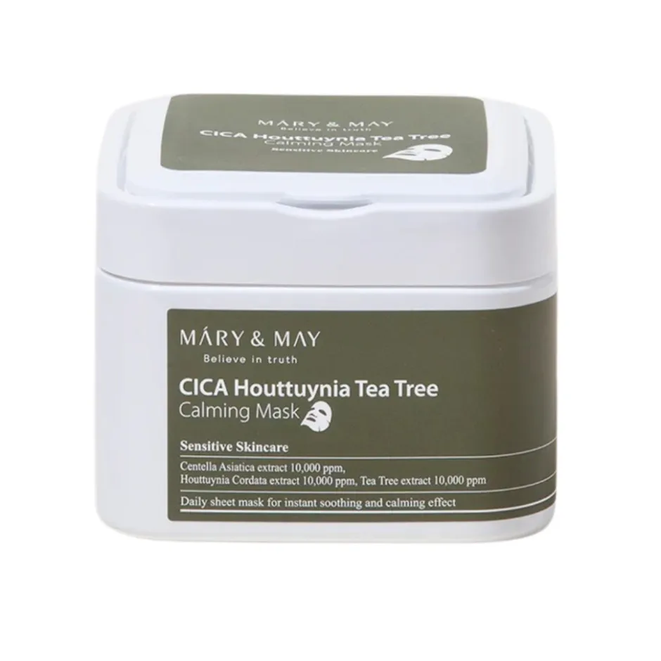 CICA Houttuynia Tea Tree Calming Mask|Mary & May Clearance