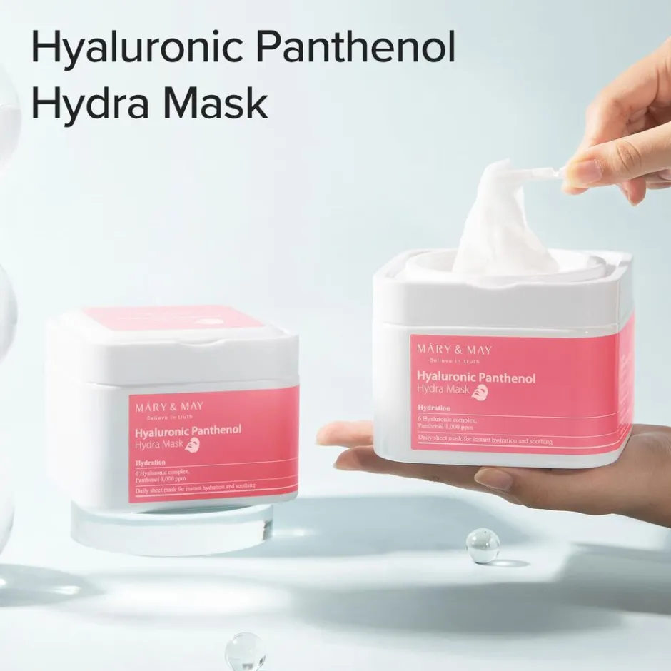 Mary & May Hyaluronic Panthenol Hydra Mask< Korean Skincare|Gezichtsmaskers