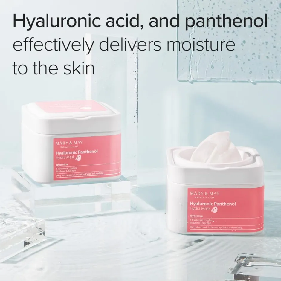 Mary & May Hyaluronic Panthenol Hydra Mask< Korean Skincare|Gezichtsmaskers