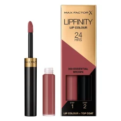 Lipfinity Lip Colour 350 Essential Brown 2-Step Longlasting Lipstick|Max Factor Sale