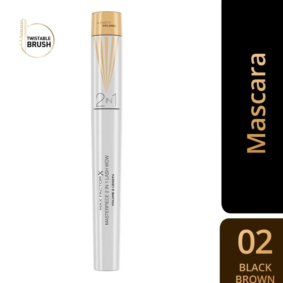 Max Factor Masterpiece 2-in-1 Lash Wow Brown Mascara< Mascara