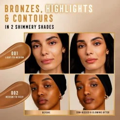Miracle 002 Medium-to-Deep Pure Golden Glow Bronzer|Max Factor Hot