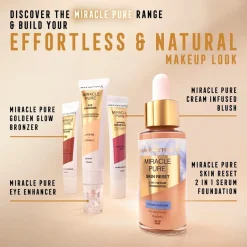 Max Factor Miracle Pure 001 Light-to-Medium Golden Glow Bronzer< Bronzer