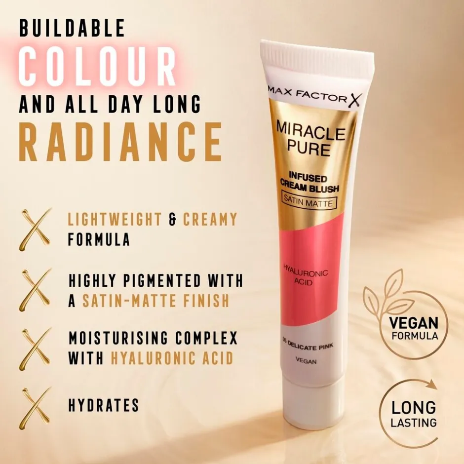 Miracle Pure 05 Delicate Pink Infused Cream Blush|Max Factor