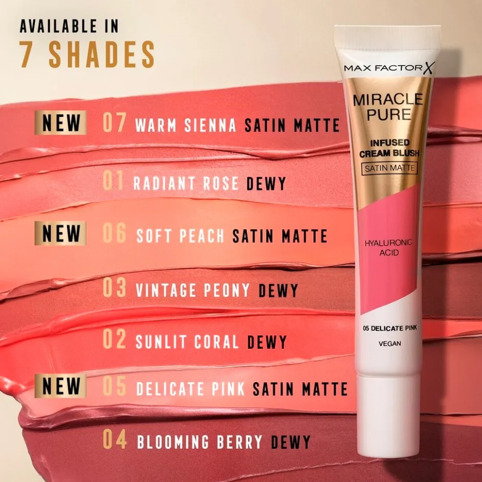 Miracle Pure 05 Delicate Pink Infused Cream Blush|Max Factor