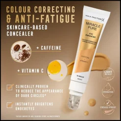 Miracle Pure Cream Concealer 01 Rose Eye Enhancer|Max Factor Best
