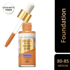Miracle Pure Skin Reset 80-85 Medium 2-in-1 Serum Foundation|Max Factor