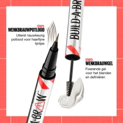 New York Build-A-Brow 260 Deep Brown Wenkbrauwpotlood en -Gel|Maybelline New