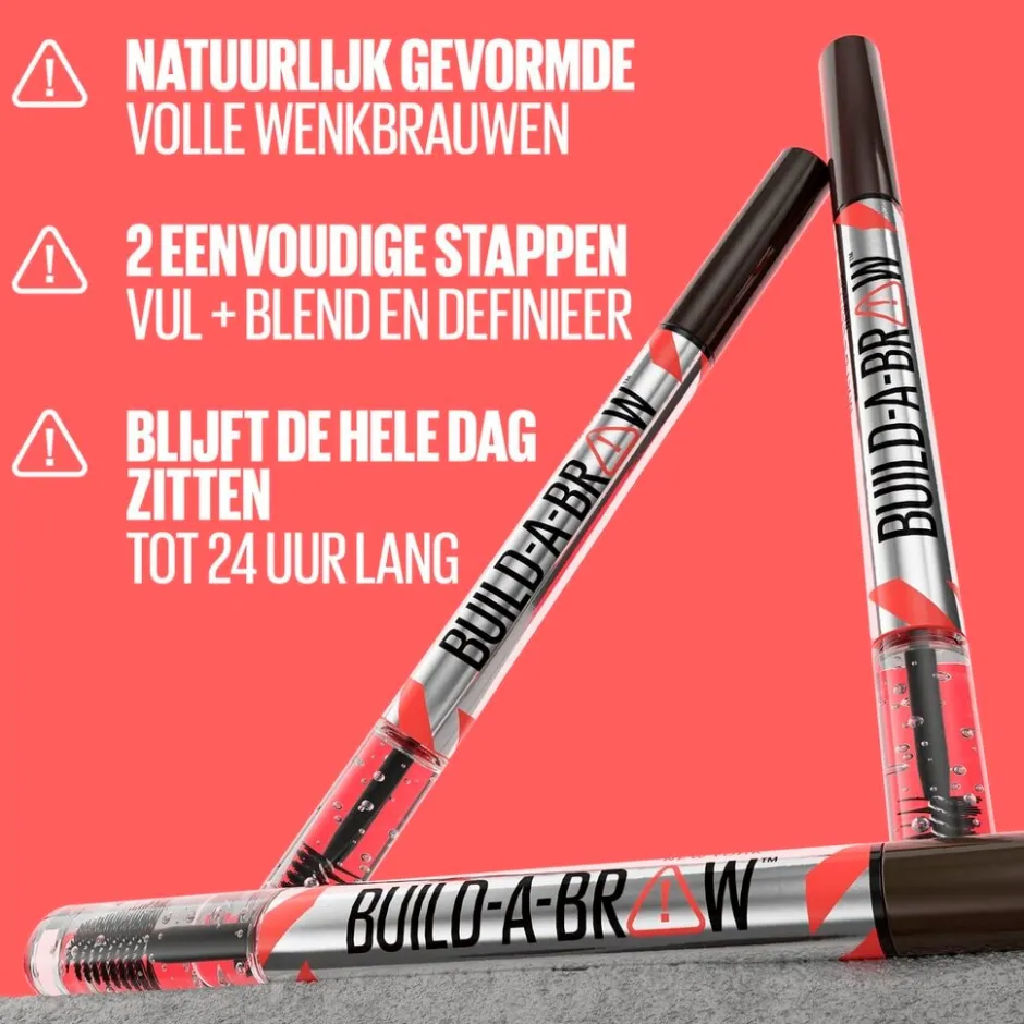 Maybelline New York Build-A-Brow 250 Blonde Wenkbrauwpotlood en -Gel< Wenkbrauw Make-Up