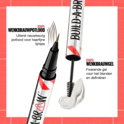 Maybelline New York Build-A-Brow 250 Blonde Wenkbrauwpotlood en -Gel< Wenkbrauw Make-Up